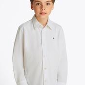 Tommy Hilfiger Boy Waffle Long Sleeve Shirt, White
