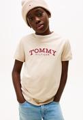 Tommy Hilfiger Boy Monotype Short Sleeve Tee, Beige image