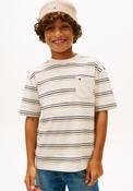 Tommy Hilfiger Boy Heather Stripe Short Sleeve Tee, Beige image