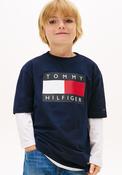 Tommy Hilfiger Boy Heritage Short Sleeve Tee, Navy image