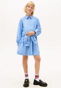 Tommy Hilfiger Girl Stripe Long Sleeve Shirt Dress, Blue image
