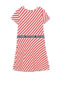 Tommy Hilfiger Girl Jagged Stripe Dress, Fierce Red image