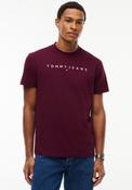 Tommy Jeans Logo Embroidery T-Shirt, Berry Purple image