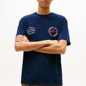 Tommy Jeans Circular Back Graphic T-Shirt, Dark Night Navy
