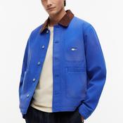 Tommy Jeans Contrast Collar Canvas Chore Jacket, Providence Blue image