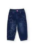 Tuc Tuc Mini Girl Star Denim Jeans, Blue
