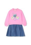 Billieblush Girl Heart Sweater Dress, Pink image