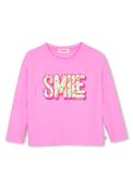 Billieblush Girl Smile Long Sleeve Top, Pink image