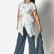 My Soul Walk The Dog Shirt, Off White Multi