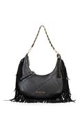 Valentino Astrid Hobo Fringed Shoulder Bag, Black image
