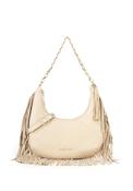 Valentino Astrid Hobo Fringed Shoulder Bag, Beige image