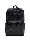 Valentino Mohegan Woven Backpack, Black image