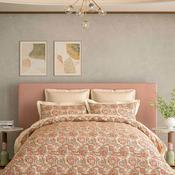 V&amp;A Elysian Paisley Print Duvet Cover Set, Orange Multi image