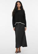 Vero Moda Elena Satin Midi Skirt, Black image