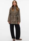 Vero Moda Malou Leopard Coated Raincoat, Brown image
