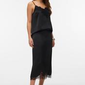 Vero Moda Ginny Lace Midi Skirt, Black image