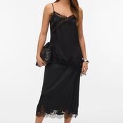 Vero Moda Julia Asymmetrical Tail Top, Black
