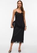 Vero Moda Julia Asymmetrical Tail Top, Black