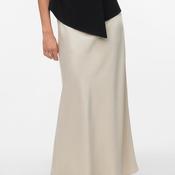 Vero Moda Merle Satin Feel Maxi Skirt, Beige image