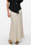Vero Moda Merle Satin Feel Maxi Skirt, Beige image