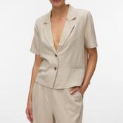 Vero Moda Mymilo Short Sleeve Shirt, Beige