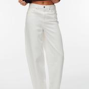 Vero Moda Billie High Rise Barrel Jeans, Bright White image