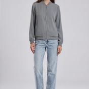 Vero Moda Coco Zip Up Bomber Jacket, Blue