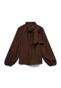 Vero Moda Sima Long Sleeve Striped Blouse, Brown image