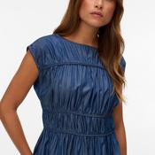Vero Moda Silje Gathered Top, Denim Blue