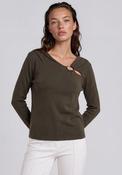 Vero Moda Jain Buckle Detail Top, Green image