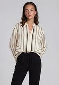 Vero Moda Evina Striped Blouse, Cream and Black image