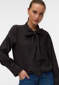 Vero Moda Jay Long Sleeve with Tie Detail Shirt, Brown image