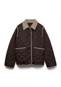 Vero Moda Emily Short Collared Jacket, Brown and Beige image