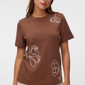 Vero Moda Irene Embroidered Detail T-Shirt, Brown