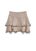 Vero Moda Miro Layer Detail Short Skirt, Taupe image