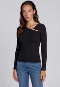Vero Moda Jain Buckle Detail Top, Black image