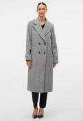 Vero Moda Anna Long Wool Coat, Light Grey image