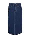 Vero Moda Girl Heather High Waist Long Skirt, Blue image