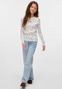 Vero Moda Girl Lavender Bloom Long Sleeve Top, White image