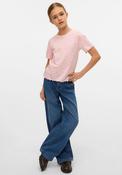 Vero Moda Girl Paulina Short Sleeve Tee, Pink image