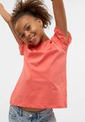 Vero Moda Girl Panna Short Sleeve Top, Coral image