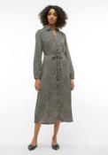 Vero Moda Izel Maxi Shirt Dress, Black &amp; Birch image