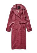 Vero Moda Carolina Snake Trench Coat, Wine image