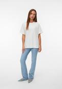 Vero Moda Ciara Oversized Oyster Graphic Print T-Shirt, White image