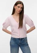 Vero Moda Doffy Balloon Short Sleeve Cardigan, Pink image