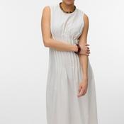 Vero Moda Tabia Pleated Midi Dress, White image