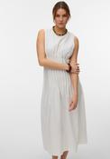 Vero Moda Tabia Pleated Midi Dress, White image