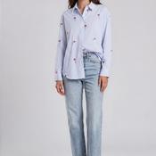 Vero Moda Tira Rose Embroidered Blouse, Blue image
