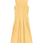 Vero Moda Tabia Pleated Midi Dress, Yellow image