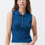 Vero Moda Rally Sleeveless Ribbed Top, Blue image